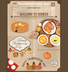 Thanksgiving Dinner Menu Card