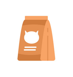 Cat Food Package Icon Flat Dog Feed