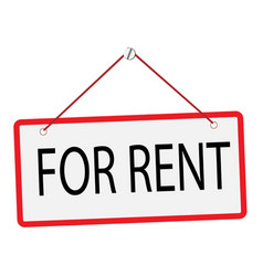 Hanging For Rent Sign