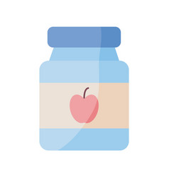 Applesauce For Baby Bottle Flat Style Icon