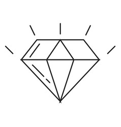 Diamond Stone Line Icon