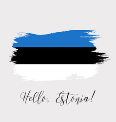 Estonia Watercolor National Country Flag Icon