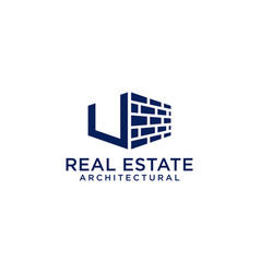 Letter U For Real Estate Remodeling Logo