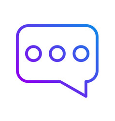 Speech Balloon Pixel Perfect Gradient Linear Icon