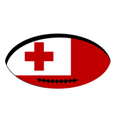 Tonga Flag Rugby Ball