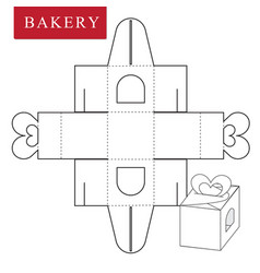 Package for bakery boxpackage Royalty Free Vector Image