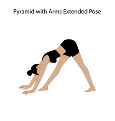 Pyramid With Arms Extended Pose Yoga Workout