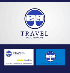 Travel Honduras Creative Circle Flag Logo