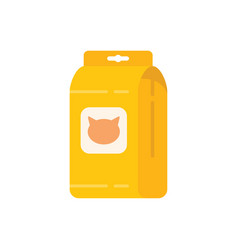 Full Cat Food Pack Icon Flat Pet Feed