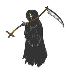 Grim Reaper Engraving