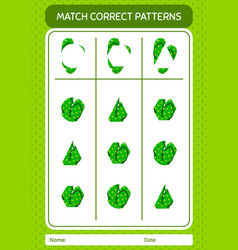 Match Pattern Game With Flip Flop Worksheet