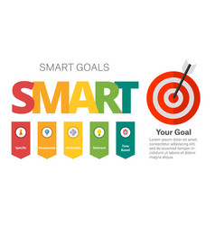 Smart Goals Setting Diagram Template