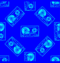 Audio Cassette Seamless Pattern