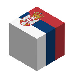 Cube Flag Of Serbia