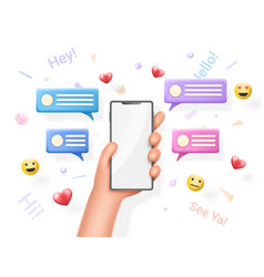 Friends Conversation Phone Emoji Messages Hand