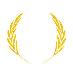 Classical Victory Laurel Wreath With Long Oval