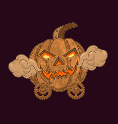 Halloween Pumpkin In Steampunk Style