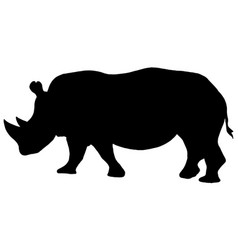 Rhinoceros Profile Silhouette