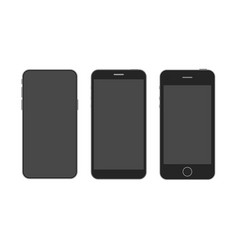 Realistic Smartphone Mockup Set Mobile Phone