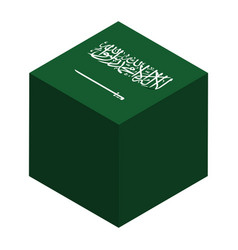 Cube Flag Of Saudi Arabia