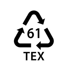 Organic Recycling Code Tex 61 Jute Symbol