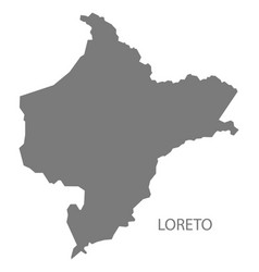 Loreto Peru Map Grey