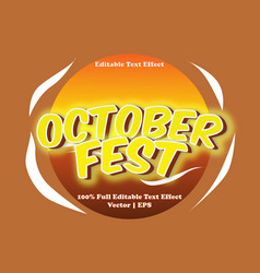 October Fest Editable Text Effect