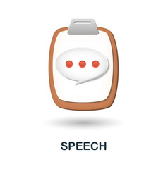 Speech Icon 3d From Discussion Collection