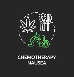 Chemotherapy Nausea Chalk Rgb Color Concept Icon