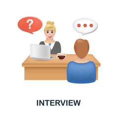 Interview Icon 3d From Discussion Collection