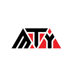 Mty Triangle Letter Logo Design With Triangle