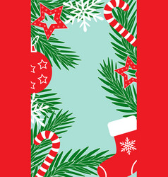 New Year Background With Fir Branches Christmas