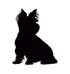 Sitting West Highland Terrier Dog Silhouette