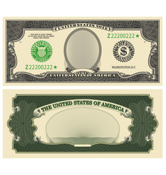 Blank Obverse And Reverse Banknote