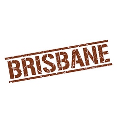 Brisbane Brown Square Stamp