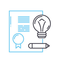 Invention Patent Line Icon Outline Symbol