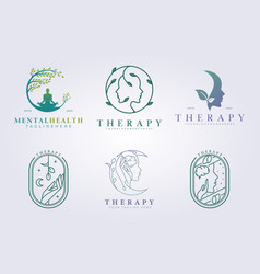 Bundle Of Mental Health Support Therapy Logo