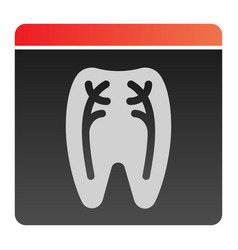 Dental Xray Flat Icon Tooth Xray Color Icons