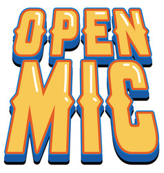 Open Mic Logo Design