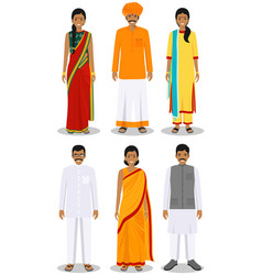 Set Different Standing Indian Young Adult Women