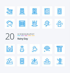 20 Rainy Blue Color Icon Pack Like Rainy Sky