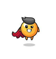 Cute Ping Pong Ball Character As A Flying