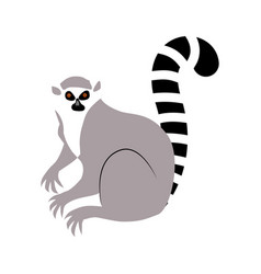 Lemur An Animal Flat Style