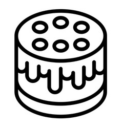 Pastry Cheesecake Icon Outline Cake