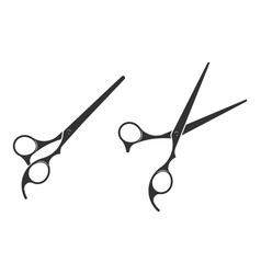 Set Hair Cut Scissor Icon Scissors Design Element