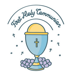 Communion Chalice Color Stroke