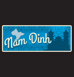 Nam Dinh City Vintage Travel Plate