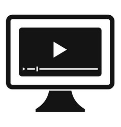 Internship Video Icon Simple Style