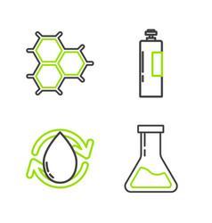 Set Line Test Tube And Flask Oil Drop Industrial