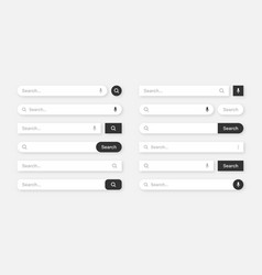 Various Search Bar Templates Internet Browser